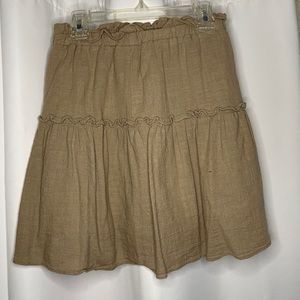 Green/Beige Mini skirt - Princess Polly